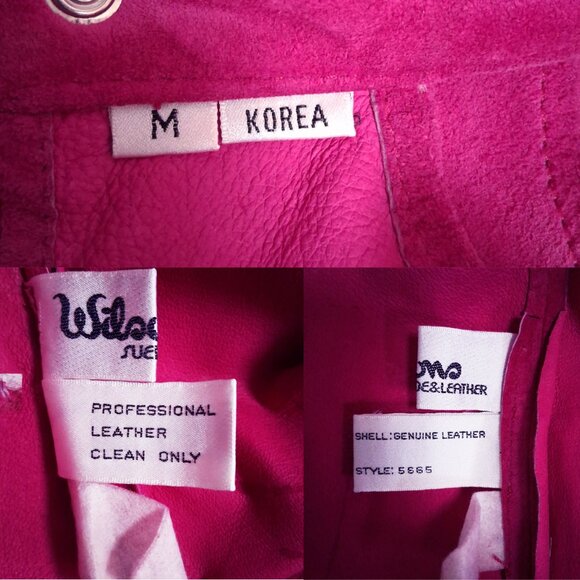 Vintage Suede Halter Top 1980s Disco Party Wilsons Suede & Leather Korea RARE - Picture 10 of 13